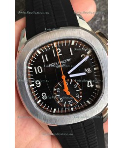 Patek Philippe Aquanaut 5968 Chronograph Steel Casing Orange Hands Watch in Swiss Automatic Movement