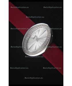 Piaget Limelight Magic Hour Swiss Quartz Steel Case in Red Strap