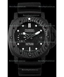 Panerai Submersible Marina Militare Carbotech 47MM 1:1 Mirror Swiss Watch 
