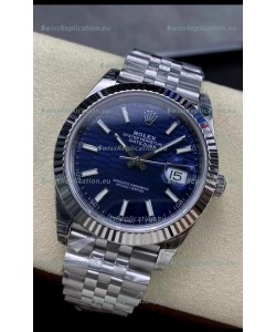 Rolex Datejust Cal.3235 Movement 1:1 Mirror Replica 904L Steel 41MM - Blue Fluted Motif Dial