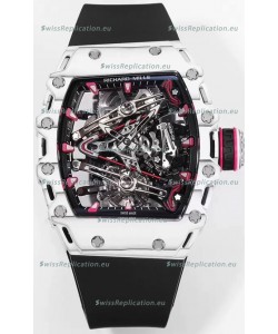 Richard Mille RM38-02 White Carbon Bubba Watson Black Rubber Tourbillon Movement 1:1 Mirror Replica