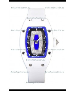 Richard Mille RM007 White Ceramic Blue Dial Automatic Superclone Swiss Replica Watch