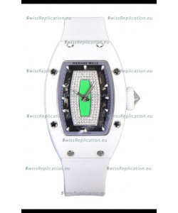 Richard Mille RM007 White Ceramic Green Dial Automatic Superclone Swiss Replica Watch