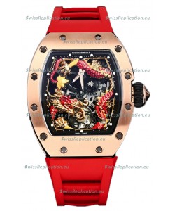Richard Mille RM057 Dragon Dial Rose Gold Plated Watch in Swiss Automatic Movement