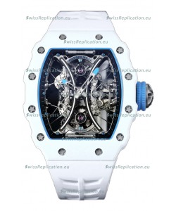 Richard Mille RM53-01 Pablo Mac Donough White TPT CASE White Rubber Strap Swiss Replica Watch