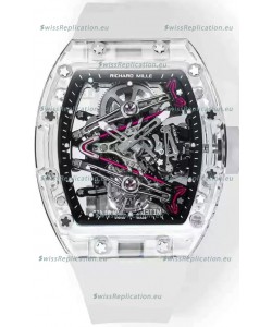 Richard Mille RM38-02 Sapphires Bubba Watson Translucent Rubber Tourbillon Movement 1:1 Mirror Replica