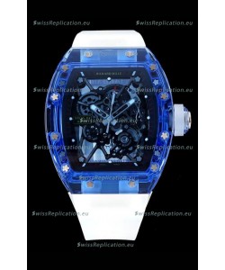 Richard Mille RM35-01 Transparent Sapphires Casing with Genuine Tourbillon Super Clone Watch