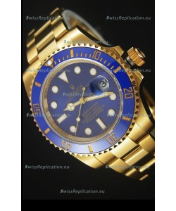 Rolex Submariner 16618 Gold Ceramic Bezel Replica 1:1 Watch with Swiss 3135 Movement