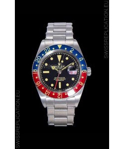 Rolex GMT Master 1675 PEPSI Vintage Edition Swiss Replica Watch 