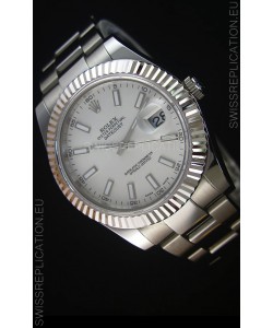 Rolex Datejust Japanese Replica Watch - Grey Dial in 41MM with Oyster Strap