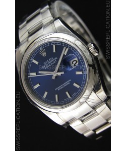 Rolex Datejust Japanese Replica Watch - Blue Dial in 36MM with Oyster Strap