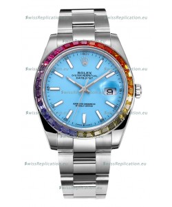 Rolex Datejust 41MM Swiss Replica Watch - 904L Steel in Blue Tiffany Dial 
