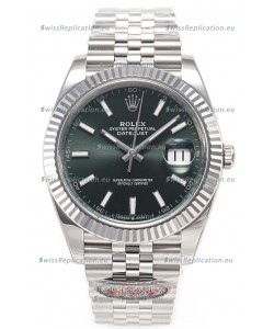 Rolex Datejust 126334 41MM Cal.3135 72 Hours Power Green Dial 1:1 Mirror Replica in 904L 