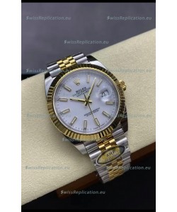 Rolex Datejust M126333 41MM ETA3235 72 Hours Power White Dial Jubilee 1:1 Mirror Replica Yellow Gold 904L Steel
