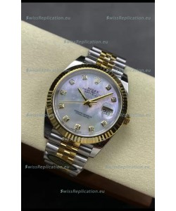 Rolex Datejust M126333 41MM ETA3235 72 Hours Power Pearl Dial Jubilee 1:1 Mirror Replica Yellow Gold 904L Steel