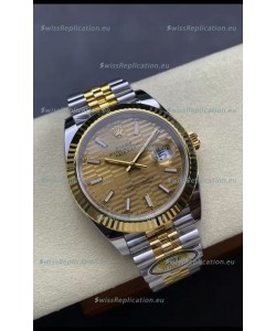 Rolex Datejust M126333 41MM ETA3235 72 Hours Power Fluted Dial Jubilee 1:1 Mirror Replica Yellow Gold 904L Steel