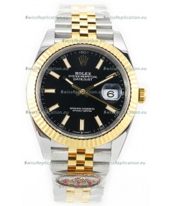 Rolex Datejust M126333 41MM ETA3235 72 Hours Power Black Dial Jubilee 1:1 Mirror Replica Yellow Gold 904L Steel