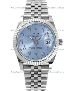 Rolex Datejust M126300 41MM ETA3235 Ice Blue Arabic Dial - 904L Steel Casing 