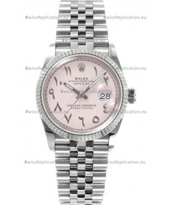 Rolex Datejust M126234 36MM ETA3235 Pink Arabic Dial - 904L Steel Casing 