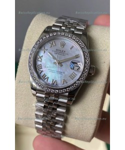Rolex Datejust 278384 31MM Swiss Replica in 904L Steel in Pearl Dial - 1:1 Mirror