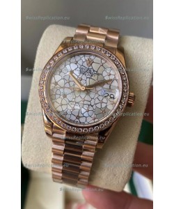 Rolex Datejust M278248 31MM Swiss Replica in Gold - Motif Dial 1:1 Mirror Quality