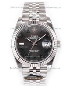 Rolex Datejust 126334 Wimbledon 41MM ETA3235 Slate Dial Jubilee 72 Hours Power 1:1 Mirror Replica