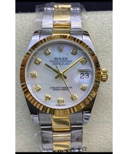 Rolex Datejust 278273 31MM Swiss Replica in 904L Steel in White Pearl Dial - 1:1 Mirror Replica
