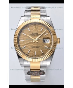 Rolex Datejust Cal.3235 Movement 1:1 Mirror Replica 904L Steel 41MM - Gold Fluted Motif Dial