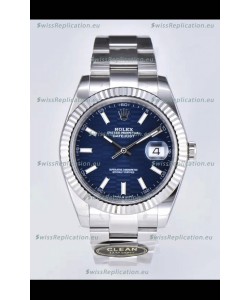 Rolex Datejust Cal.3235 Movement 1:1 Mirror Replica 904L Steel 41MM - Blue Fluted Motif Dial