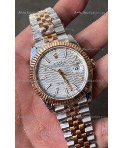 Rolex Datejust Cal.3235 Movement 1:1 Mirror Replica 904L Steel 41MM - Silver Fluted Motif Dial