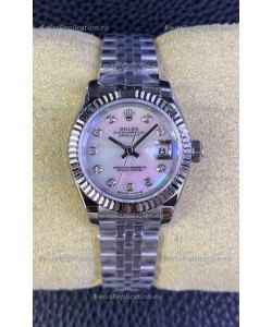 Rolex Datejust 28MM Swiss Watch in 904L Pearl Dial - 1:1 Mirror Replica 