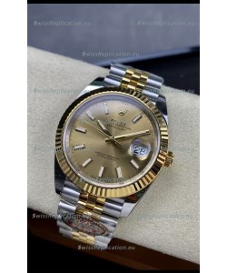Rolex Datejust 126333 41MM Cal.3235 Swiss 1:1 Mirror Replica Watch in 904L Gold Dial