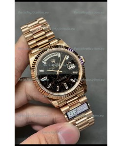 Rolex Day Date Presidential 18K Rose Gold Watch 40MM - Eisenkiesel Dial 1:1 Mirror Quality