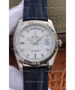 Rolex Day Date 904L Steel Casing Watch in Steel Dial 36MM - 1:1 Mirror Quality 