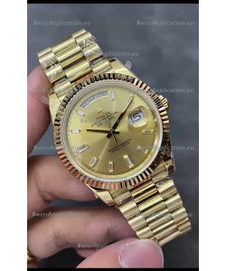Rolex Day Date Presidential 18K Rose Gold Watch 40MM - Gold Dial 1:1 Mirror Quality
