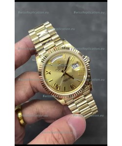 Rolex Day Date Presidential 18K Rose Gold Watch 40MM - Gold Dial 1:1 Mirror Quality