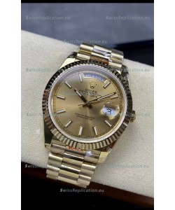 Rolex Day Date Presidential 18K Rose Gold Watch 40MM - Gold Dial 1:1 Mirror Quality