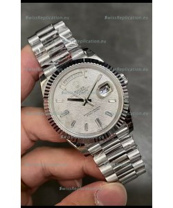 Rolex Day Date Presidential 904L Steel 40MM - Grey Dial 1:1 Mirror Quality Watch