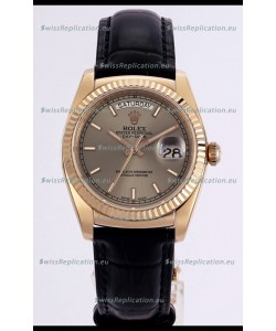Rolex Day Date Rose Gold 904L Steel Casing Watch in Gold Dial 36MM - 1:1 Mirror Quality