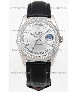 Rolex Day Date 904L Steel Casing Watch in Steel Dial 36MM - 1:1 Mirror Quality