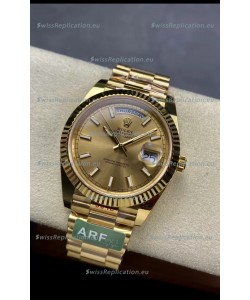 Rolex Day Date Presidential 18K Yellow Gold Watch 40MM - Gold Dial 1:1 Mirror Quality