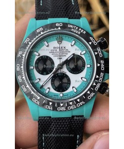 Rolex Cosmograph Daytona DiW CELESTE INVERT Edition Carbon Fiber Watch - Cal.4130 Movement