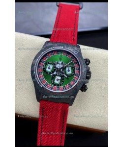 Rolex Daytona DiW NTPT Carbon Lucky Player Casino Swiss Replica Watch 1:1 Mirror Replica