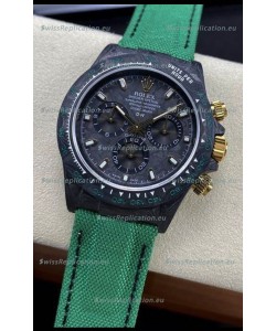 Rolex Daytona DiW Edition "All Black/Green" Watch - Forged Cabon Casing 1:1 Mirror Replica