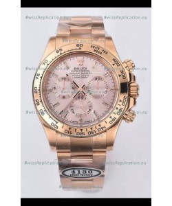 Rolex Cosmograph Daytona M116515ln-0061 Rose Gold Sundust Dial Original Cal.4130 Movement - 904L Steel Watch