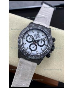 Rolex Daytona DiW Edition "All Black/White" Watch - Forged Cabon Casing 1:1 Mirror Replica