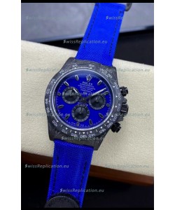 Rolex Daytona DiW Miami Blue Edition Watch - Forged Cabon Casing 1:1 Mirror Replica