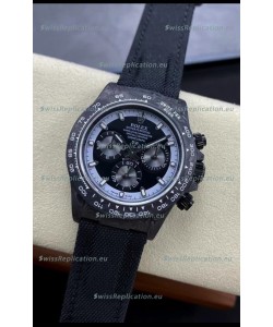 Rolex Daytona DiW All Black Edition Watch - Forged Cabon Casing 1:1 Mirror Replica