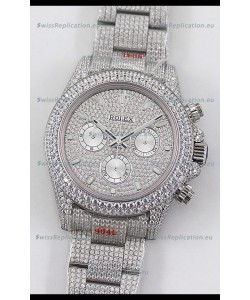 Rolex Cosmograph Daytona 904L Steel ICED OUT Cal.4130 Movement - 904L Steel Watch