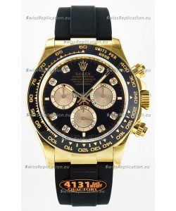 Rolex Cosmograph Daytona M126518 Yellow Gold Black Diamonds Dial Original Cal.4131 Movement